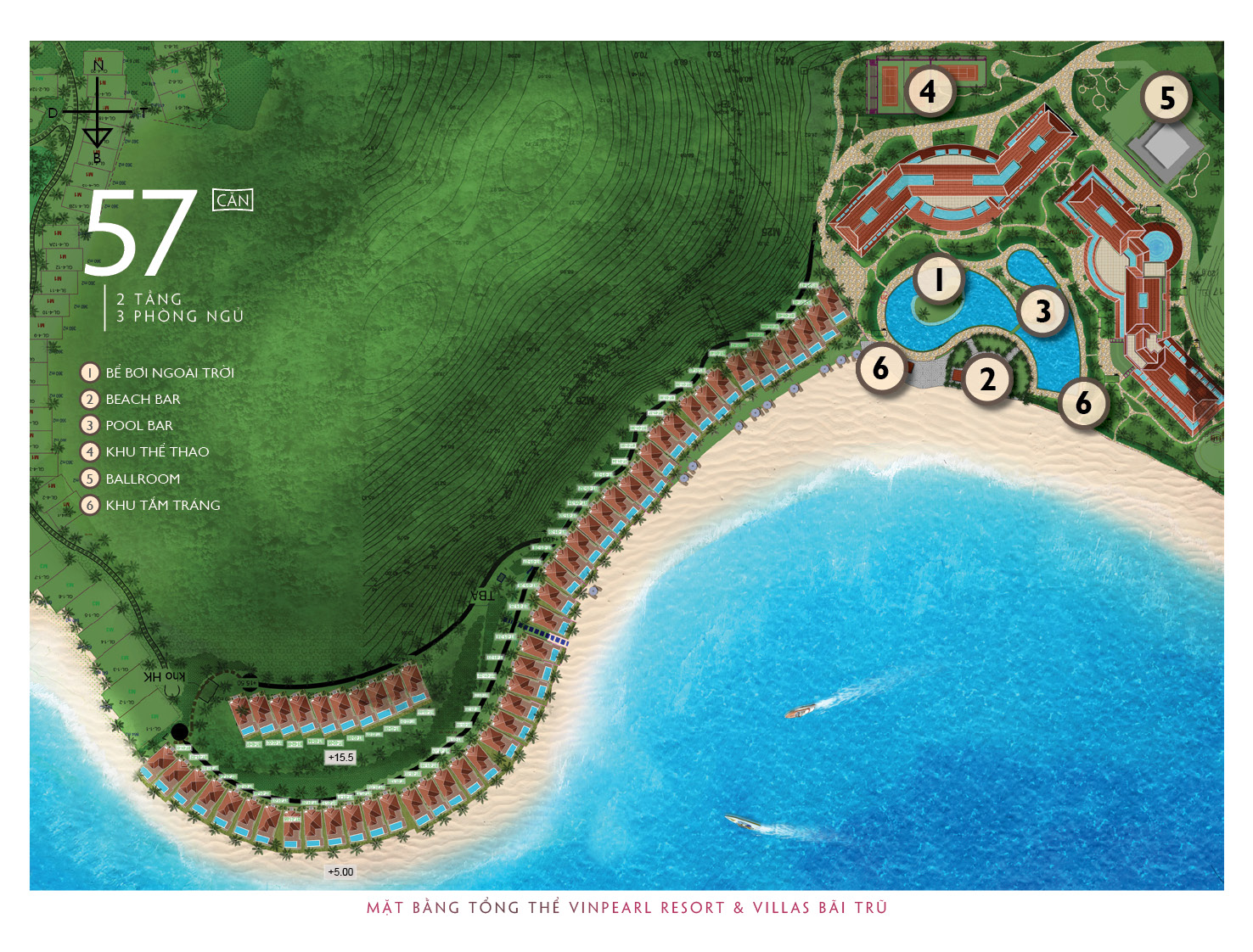 Mặt bằng dự án Vinpearl Nha Trang Resort tại Bãi Trũ